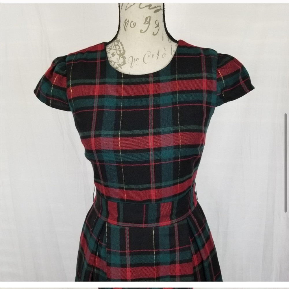 Gibson Hi Sugarplum Plaid Holiday Dress - Picture 2 of 9